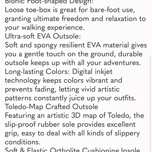 NWOT UIN Slipon Loafers Flats Sneaker Walking Shoes  size 8 - Picture 9 of 9